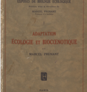 Exposé de biologie écologique. I: Adaptation écologie et biocoenotique